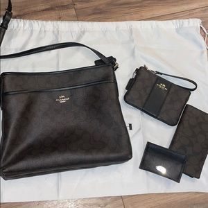 Coach bundle- brown/black